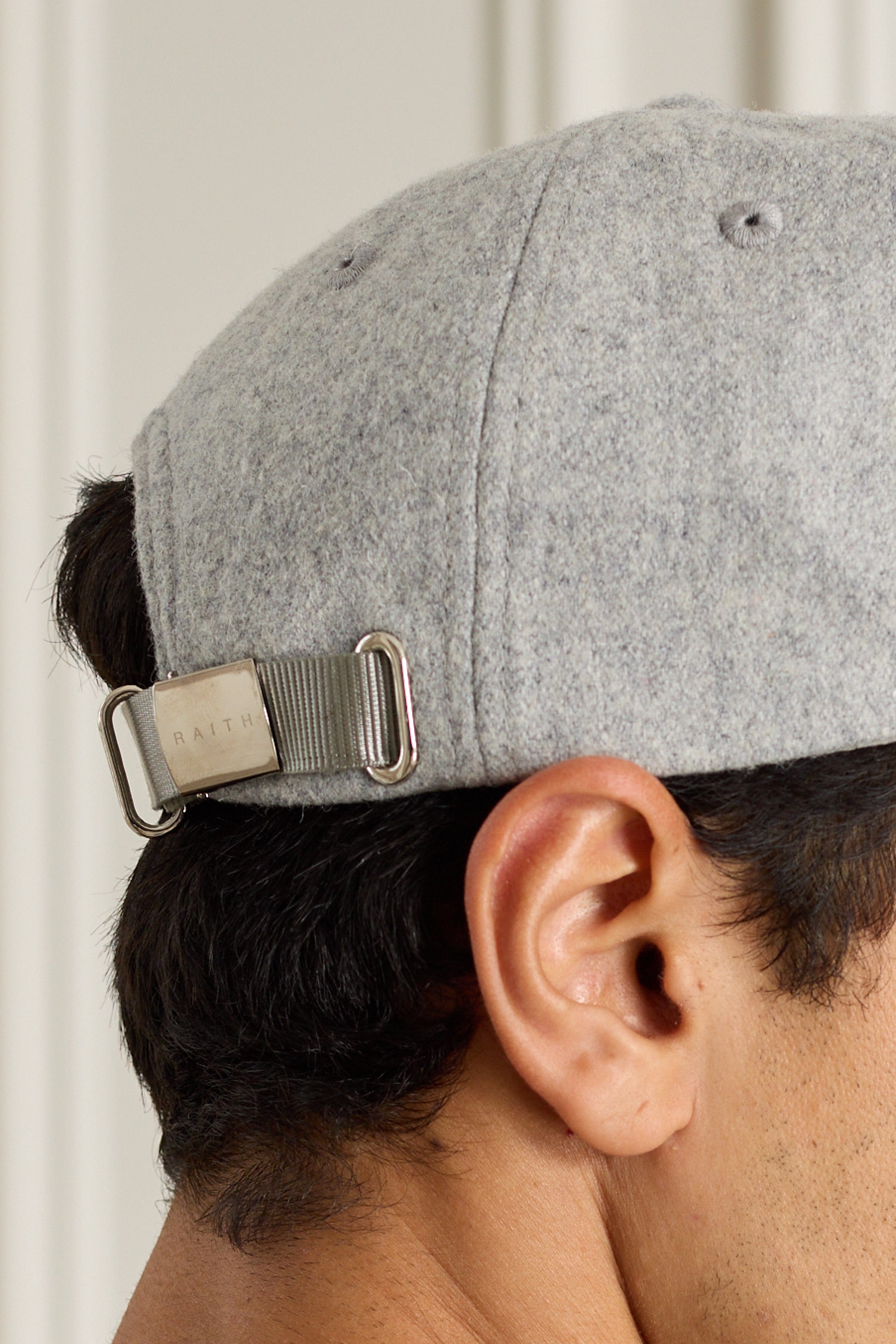 Premium Wool Blend Cap - Grey Marl