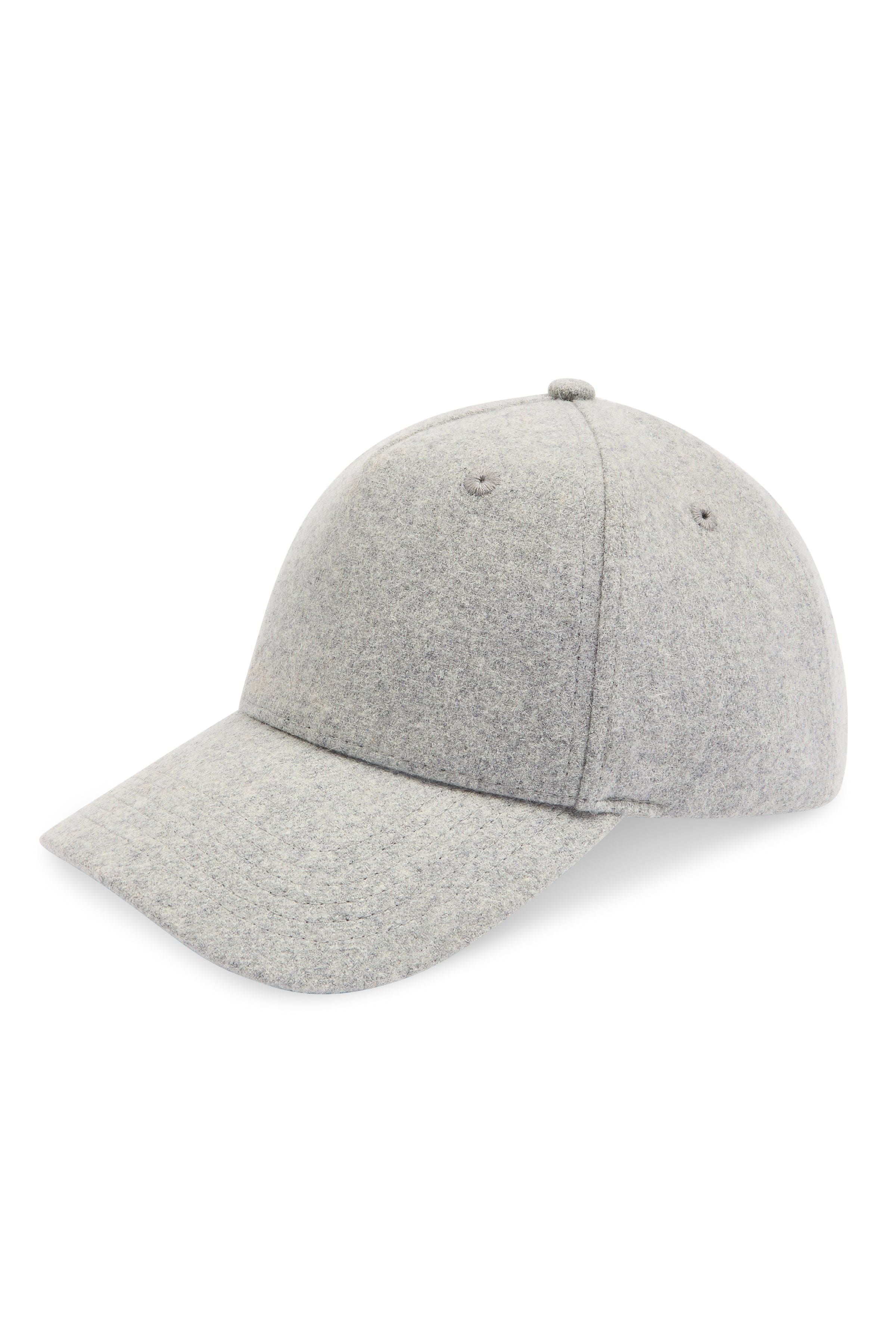 Premium Wool Blend Cap - Grey Marl