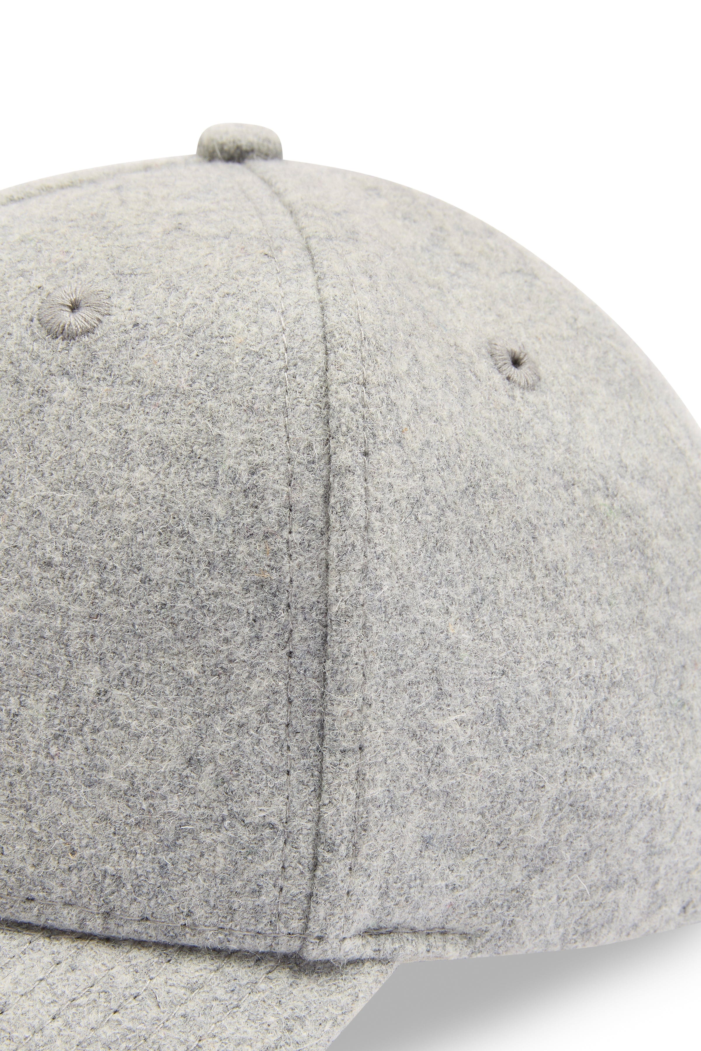 Premium Wool Blend Cap - Grey Marl