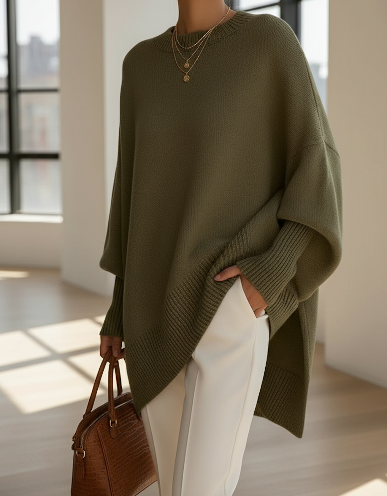 Jeanne | Poncho Sweater