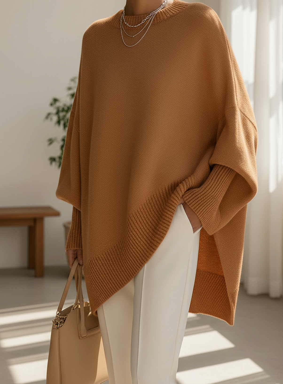 Jeanne | Poncho Sweater