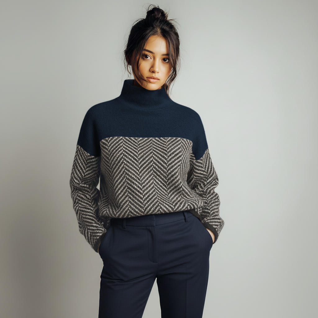 Turtleneck Knit Sweater