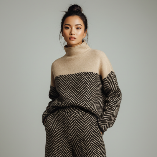 Turtleneck Knit Sweater