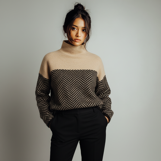 Turtleneck Knit Sweater