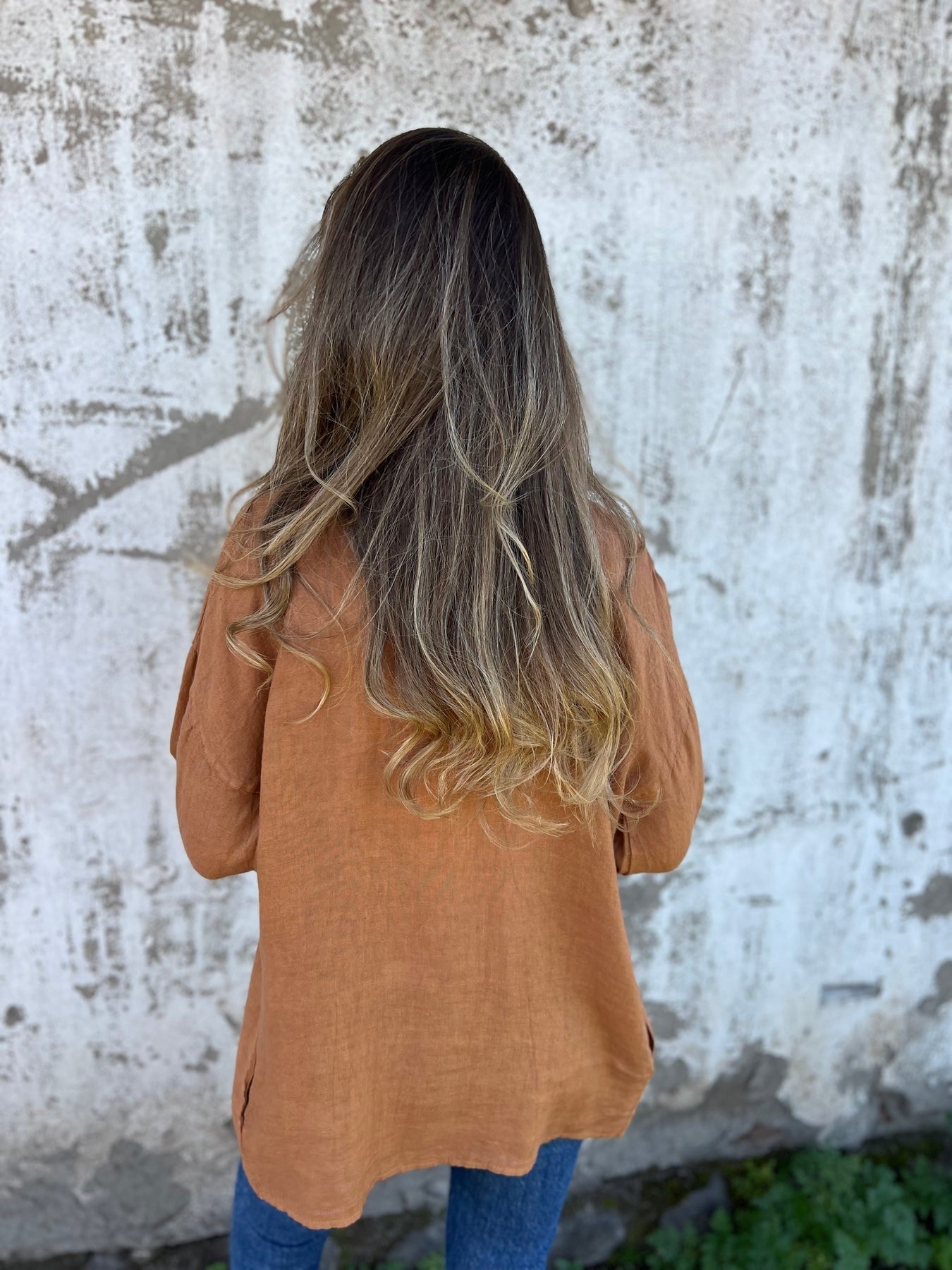 Ruffled Linen Vest