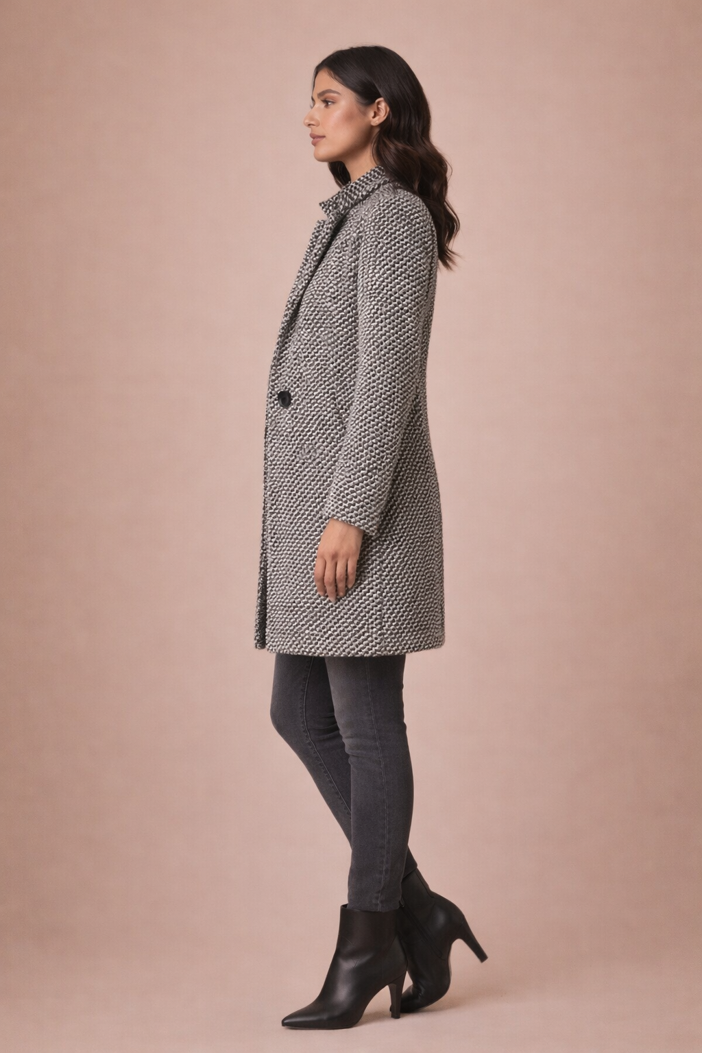 Colette Textured Wool Blend Coat - Autumn Winter
