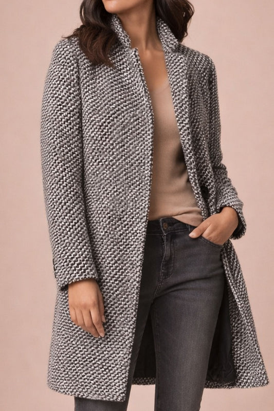 Colette Textured Wool Blend Coat - Autumn Winter