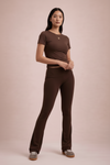 Women's Chocolate Brown Co-ord Set