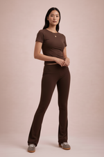 Women's Chocolate Brown Co-ord Set 1