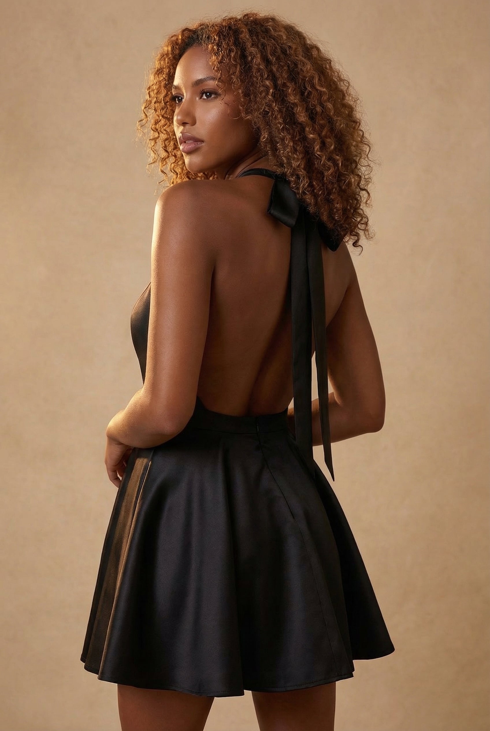 Women's Black Midi Dress