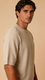Men's Beige T-Shirt 2