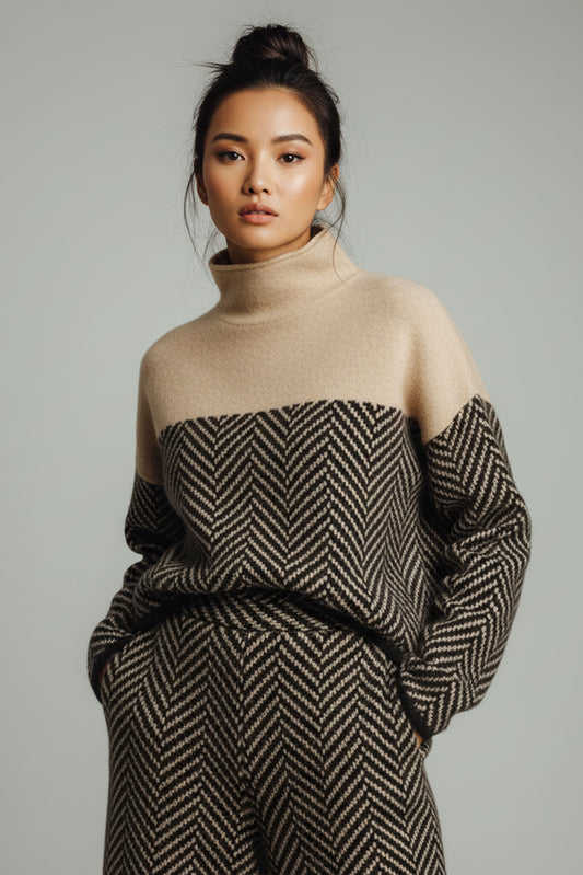 Leila Turtleneck Knit Sweater