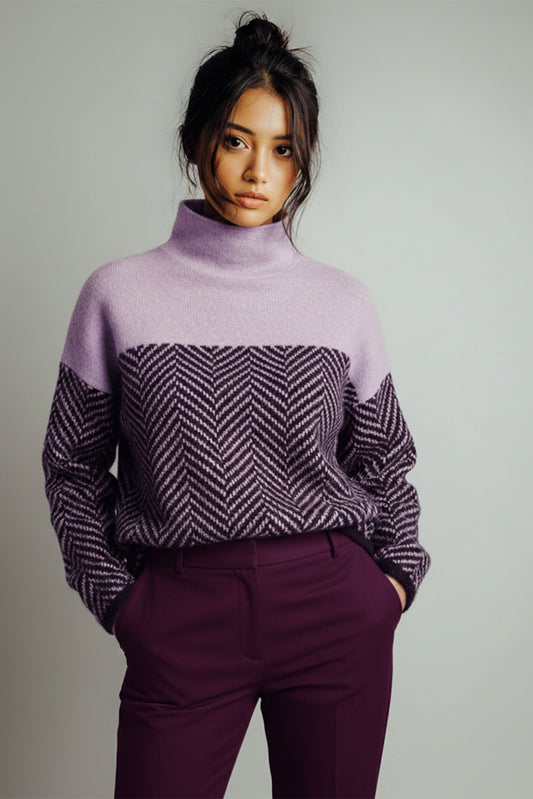 Leila Turtleneck Knit Sweater