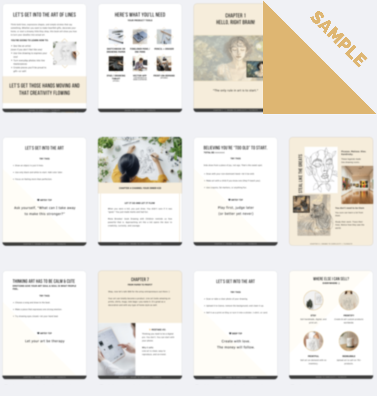 Drawn to Simplicity – Line Drawing eBook for Beginners & Creatives (PDF)