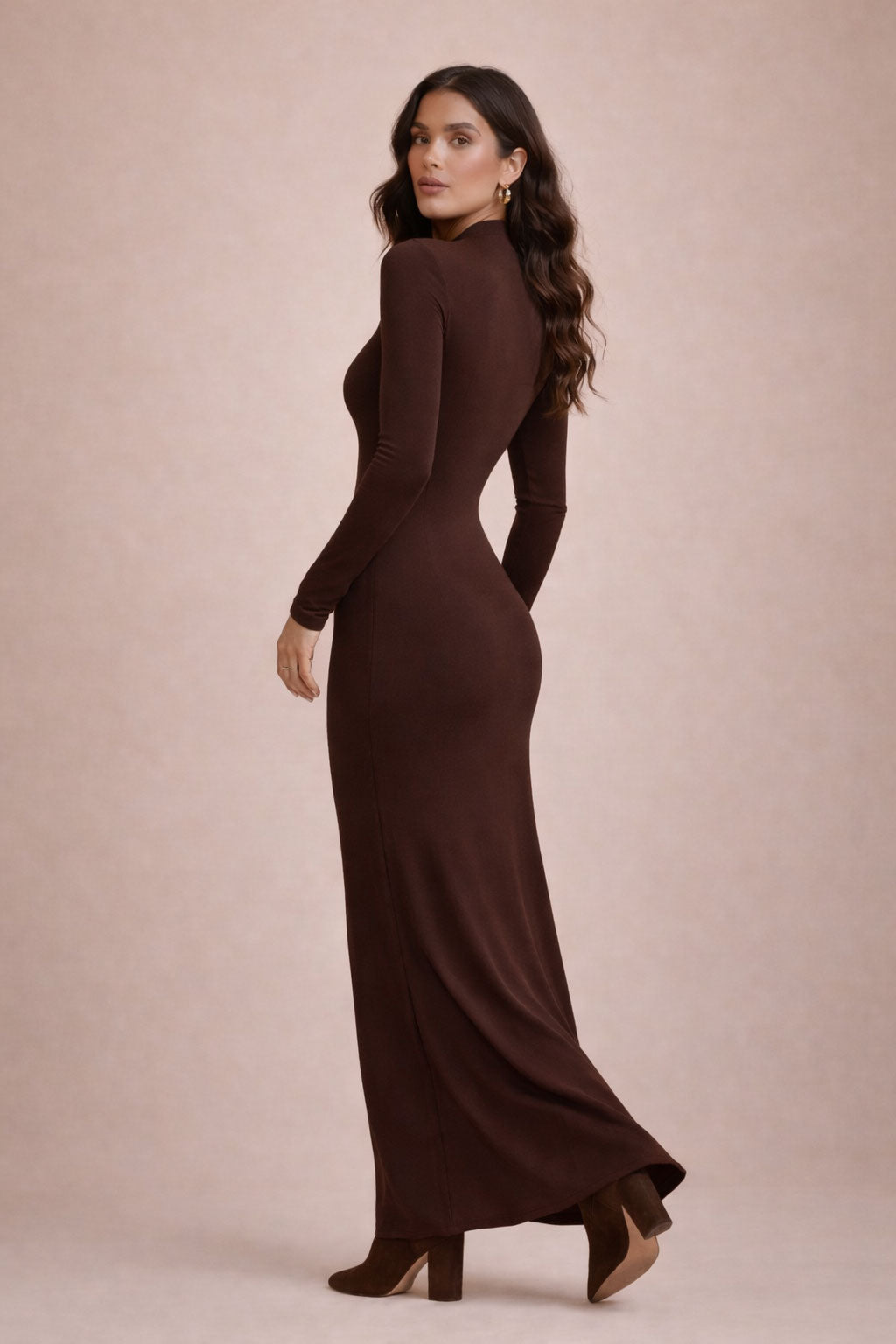 Luna Maxi Dress - Cacao Brown
