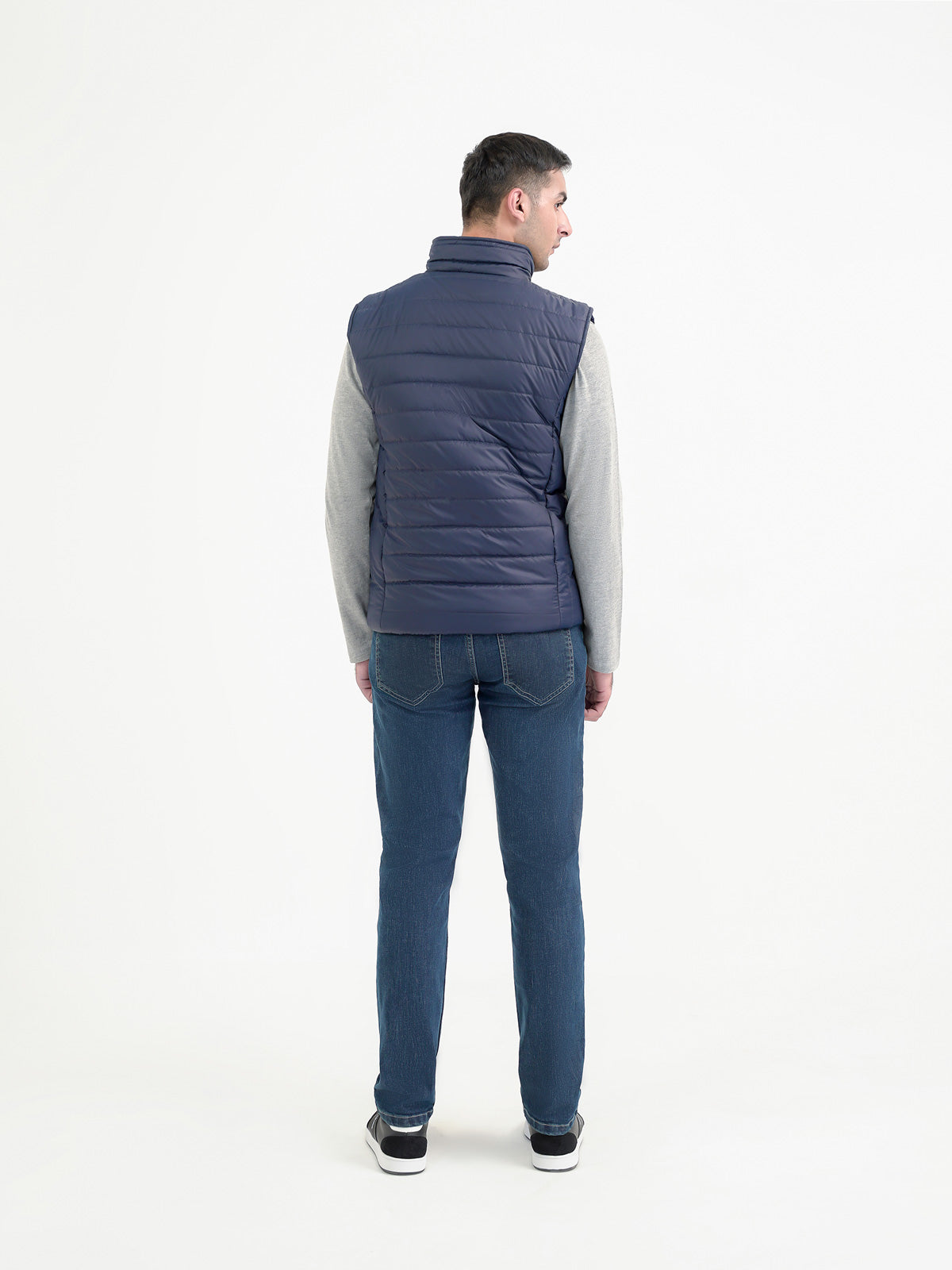 Men's Navy Puffer Jacket — Eos