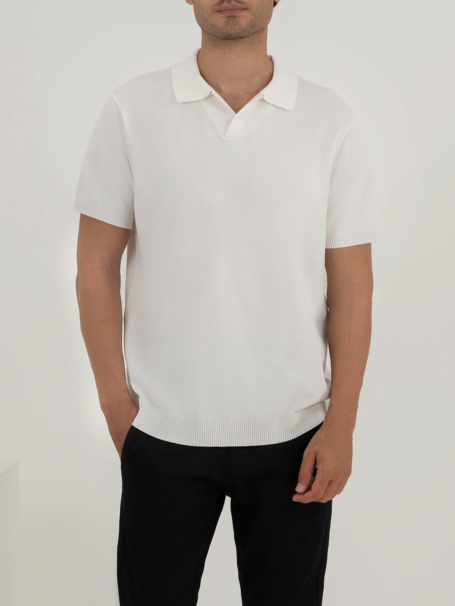 Men's White Polo Shirt