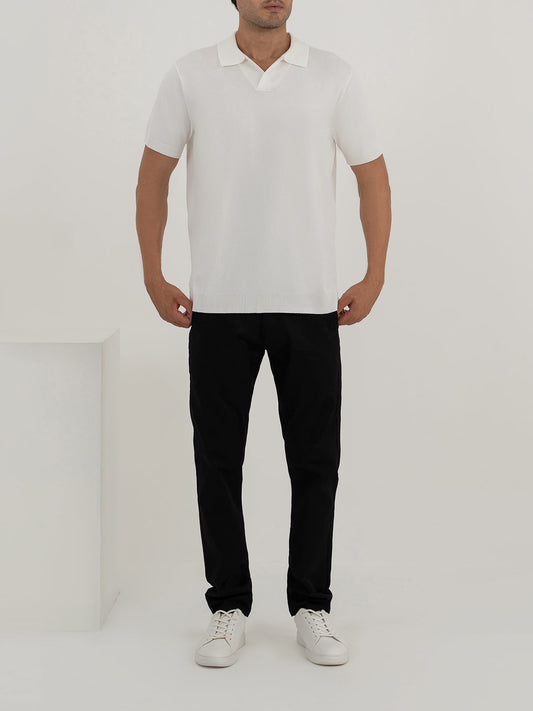 Men's White Polo Shirt