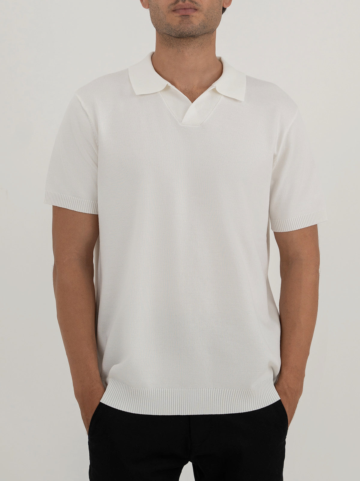 Men's White Polo Shirt
