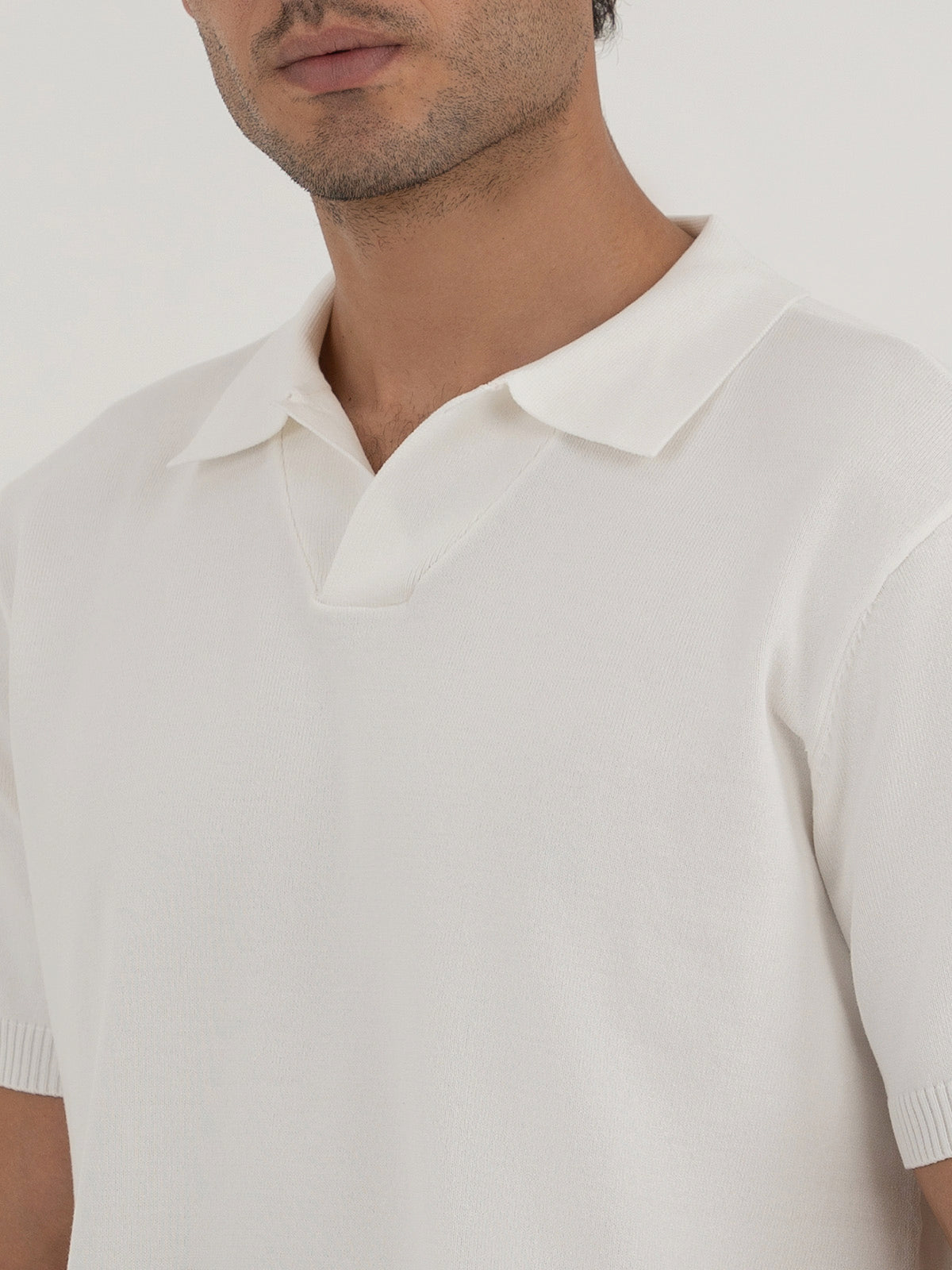 Men's White Polo Shirt