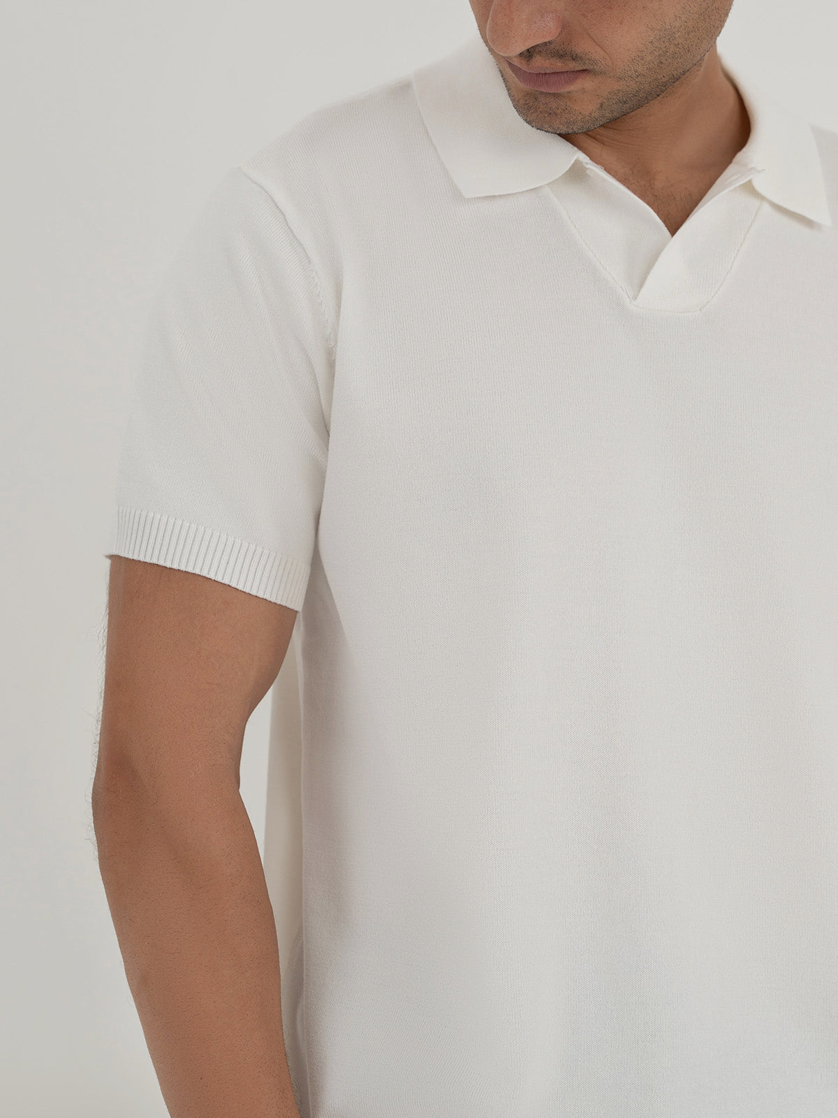 Men's White Polo Shirt