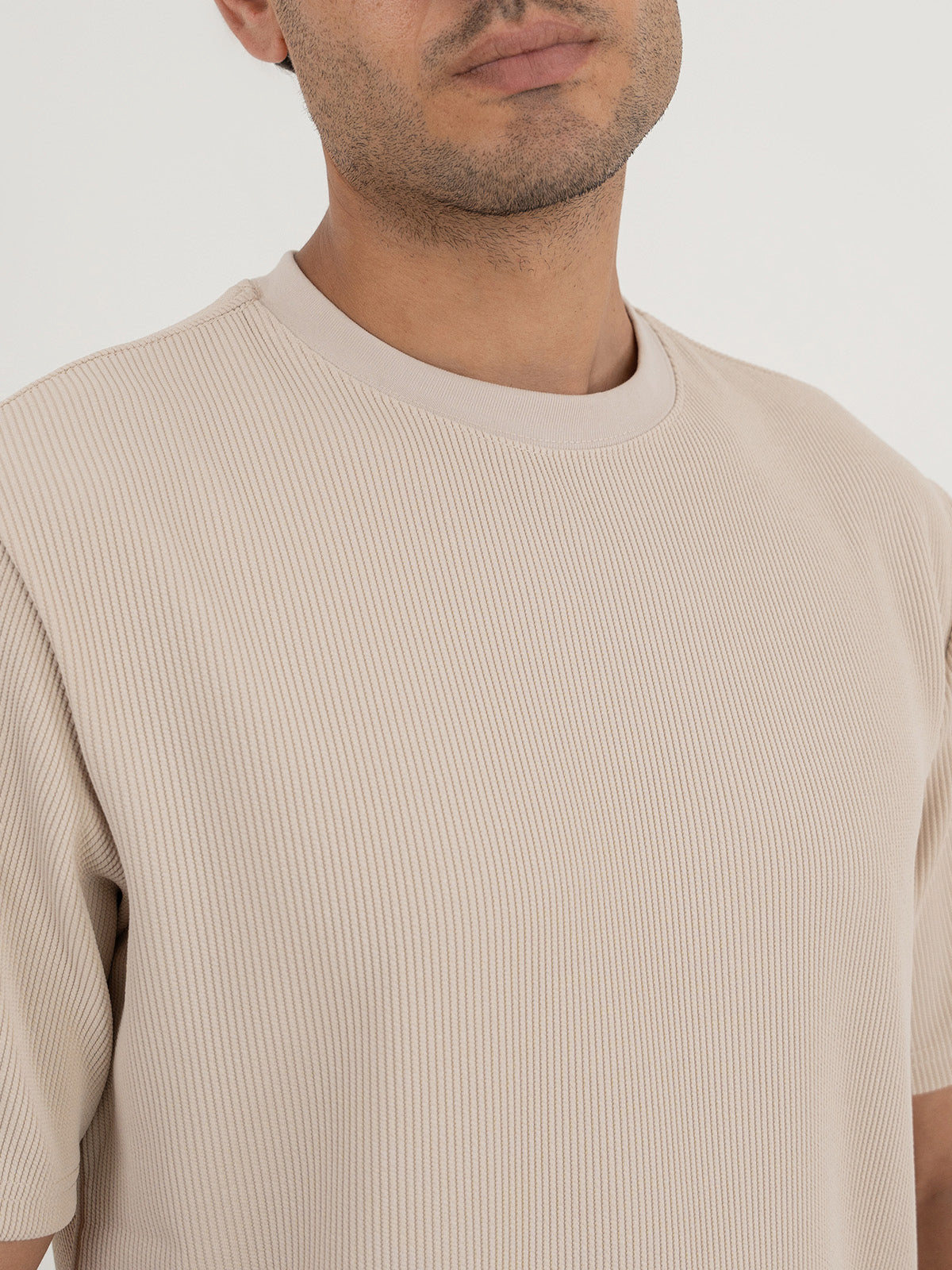 Men's Beige T-Shirt
