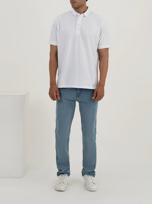 Men's White Polo Shirt
