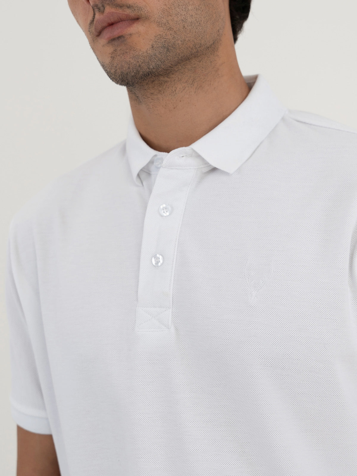 Men's White Polo Shirt
