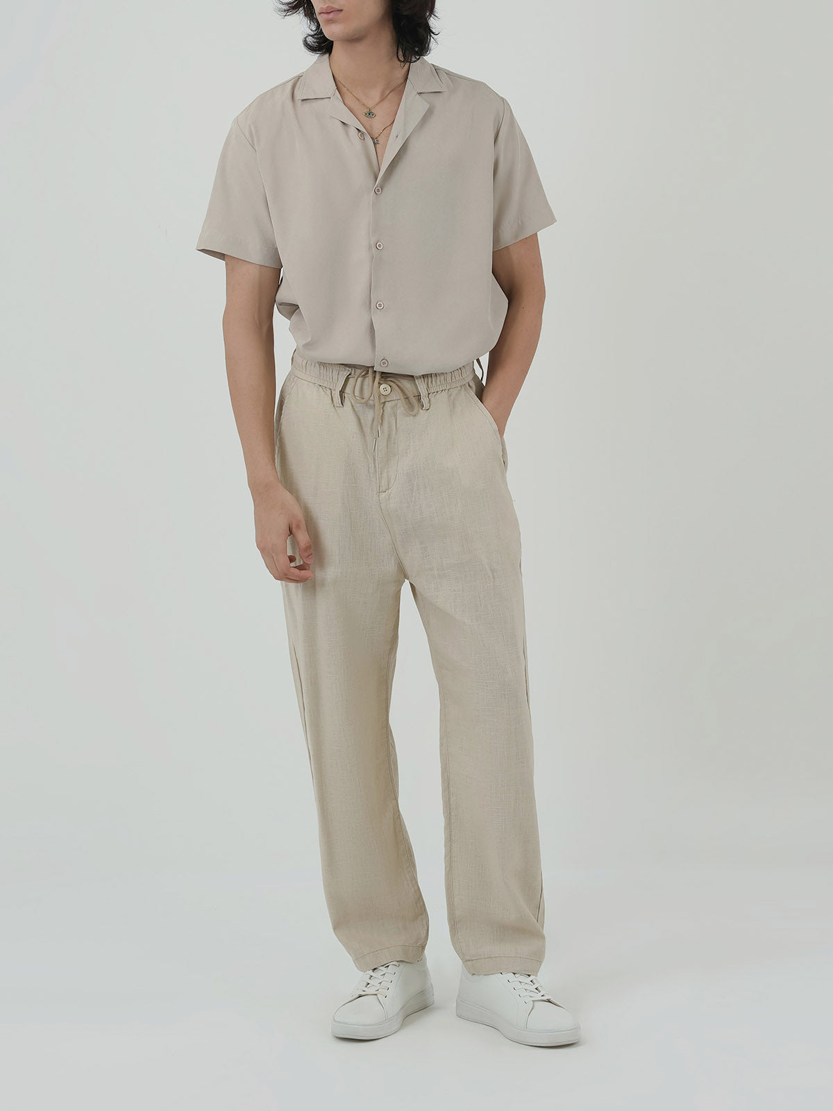Men's Beige Trousers — Feofan