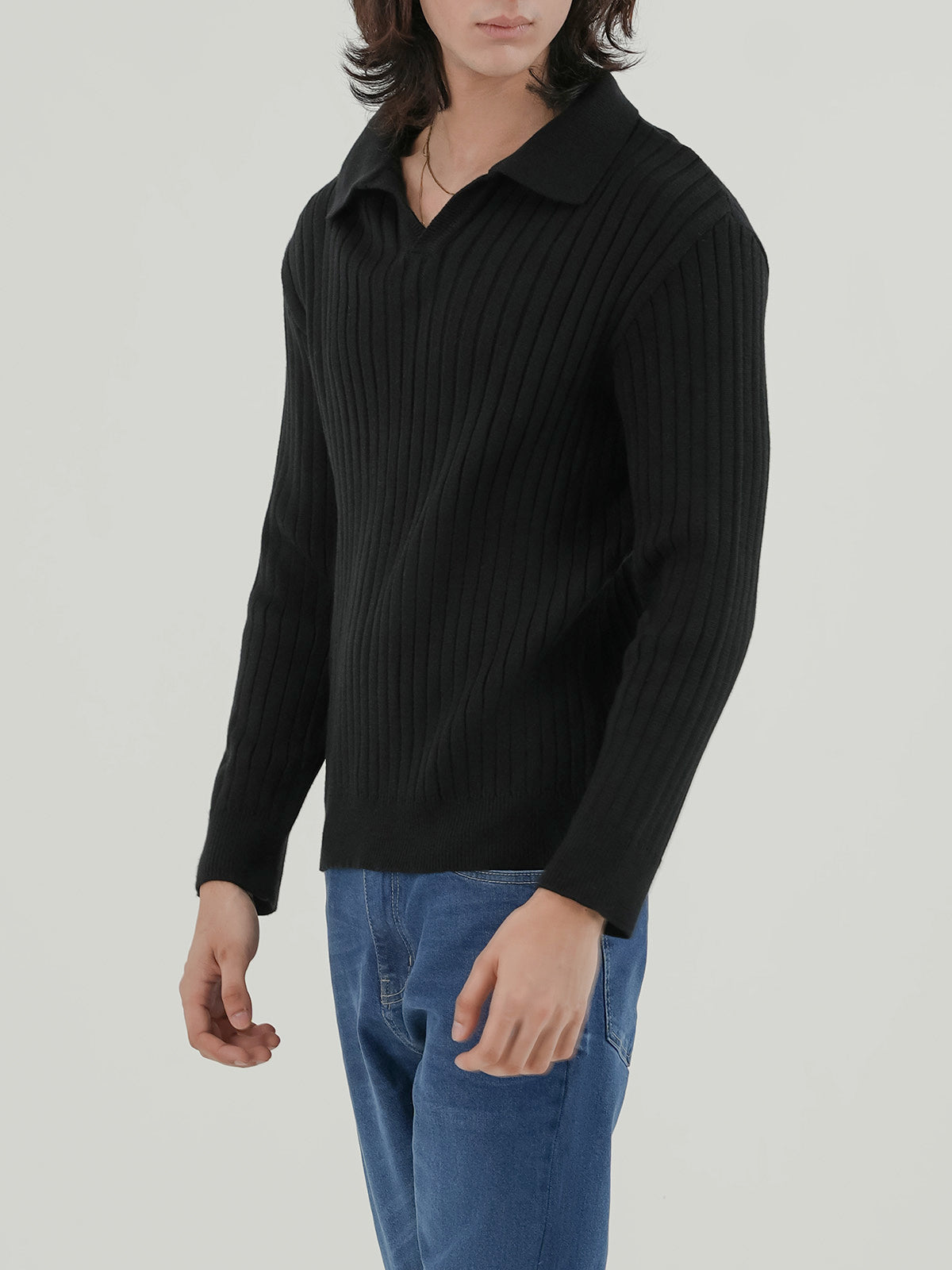 Men's Black Sweater — Ansley