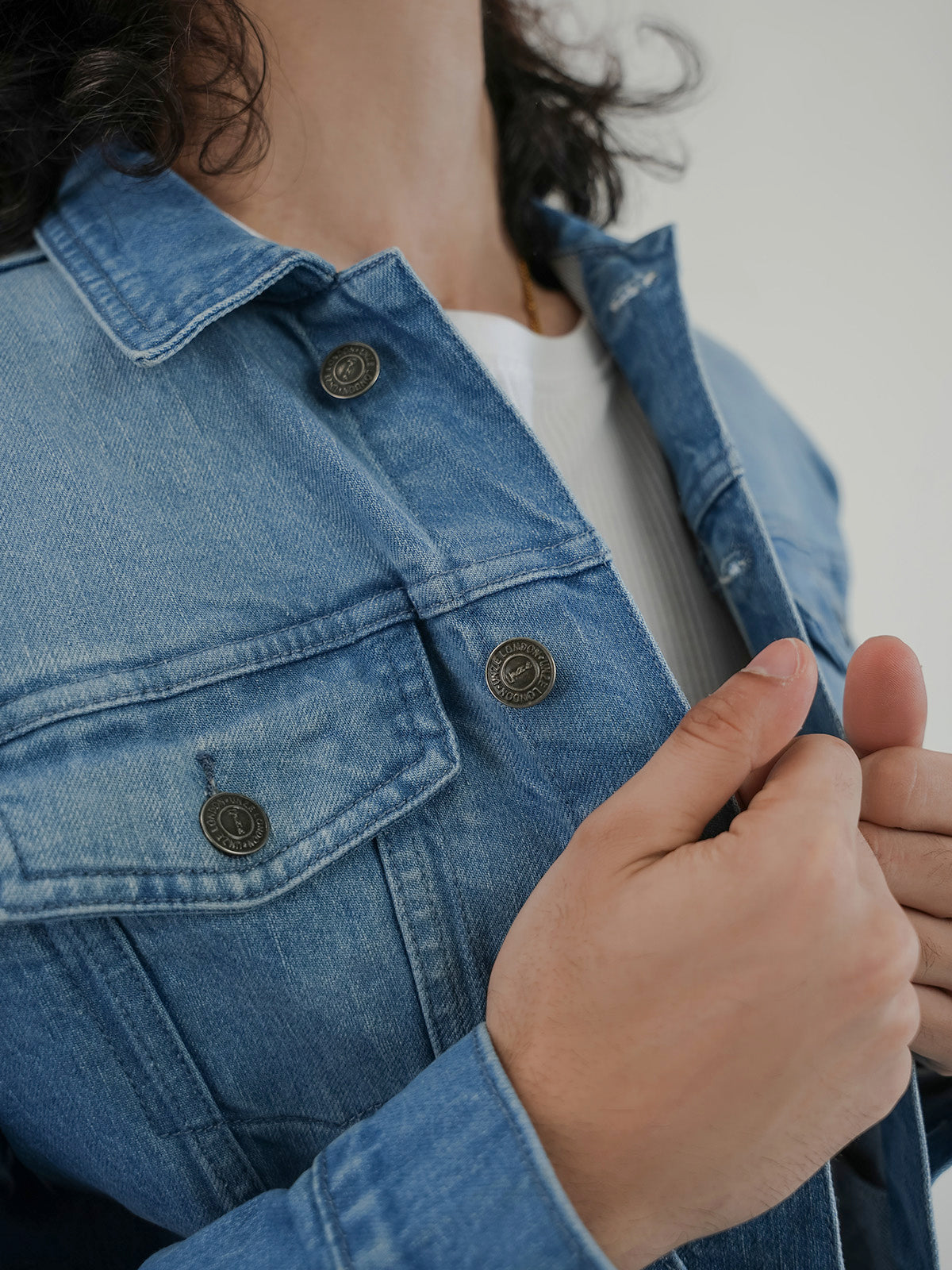 Men's Light Blue Denim Jacket — Bloem