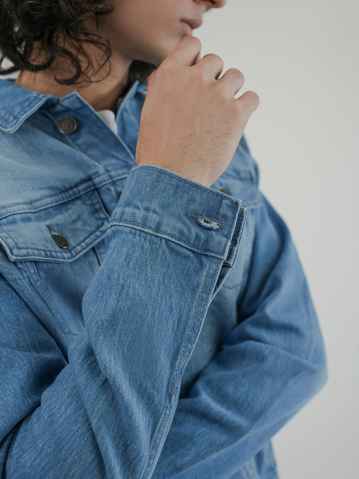 Men's Light Blue Denim Jacket — Bloem
