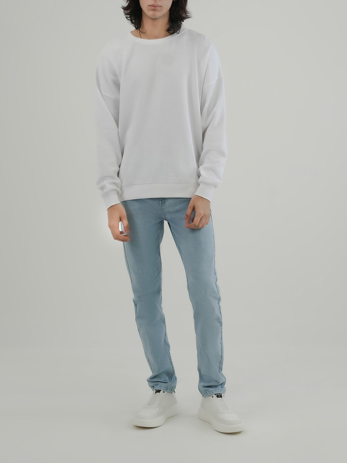 Men's White Sweatshirt — Crosby