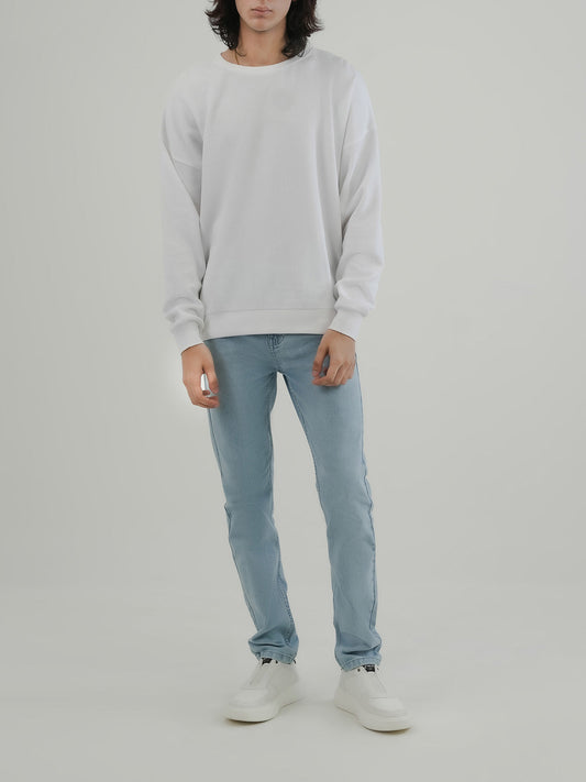Men's White Sweatshirt — Crosby