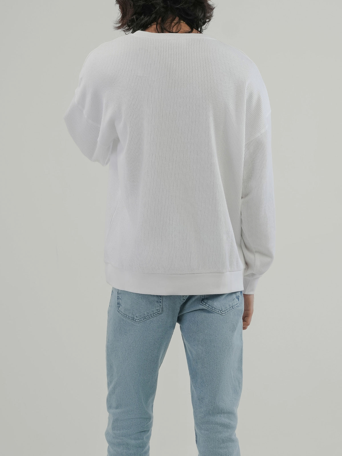 Men's White Sweatshirt — Crosby