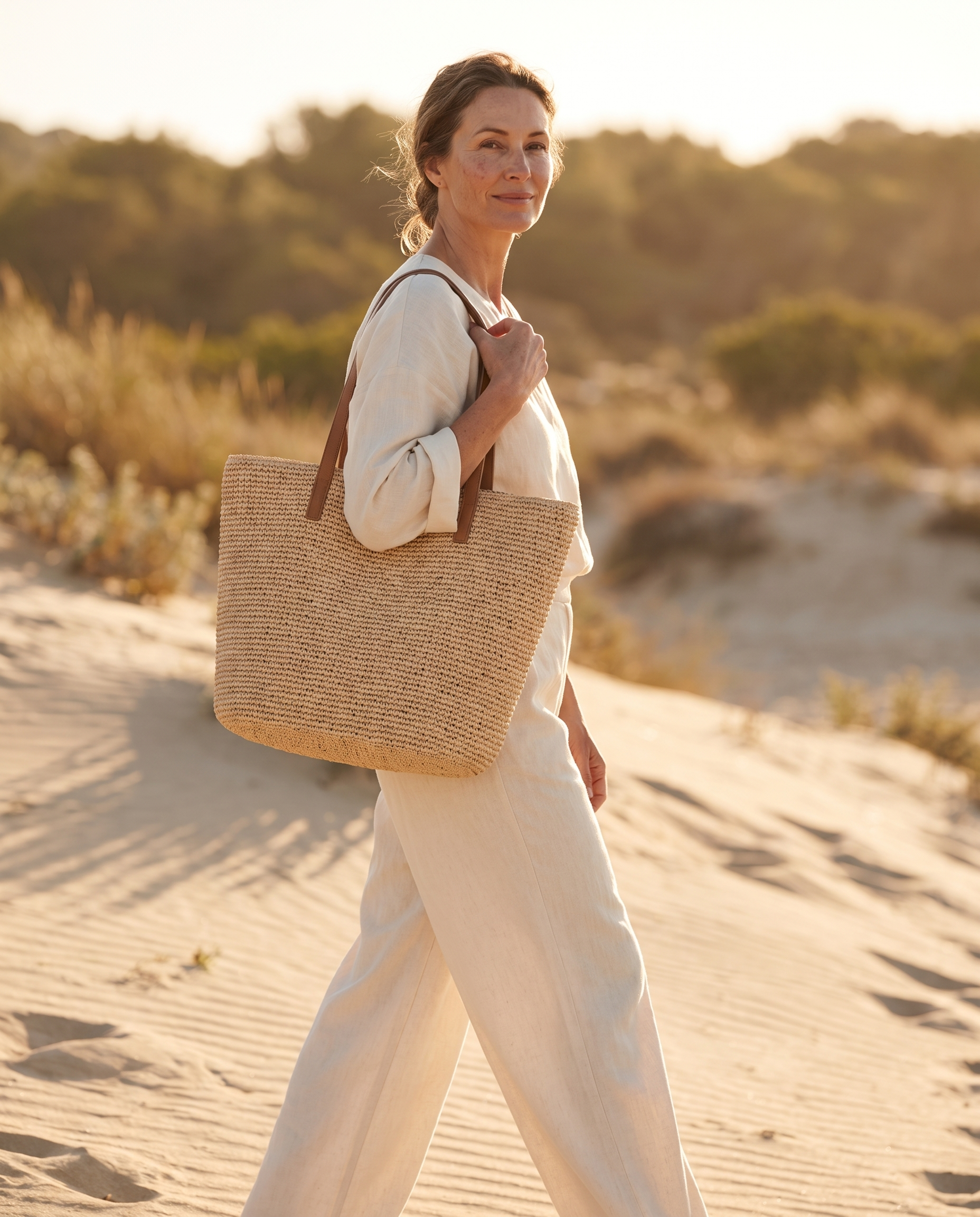 Women's Raffia Tote — Lucca