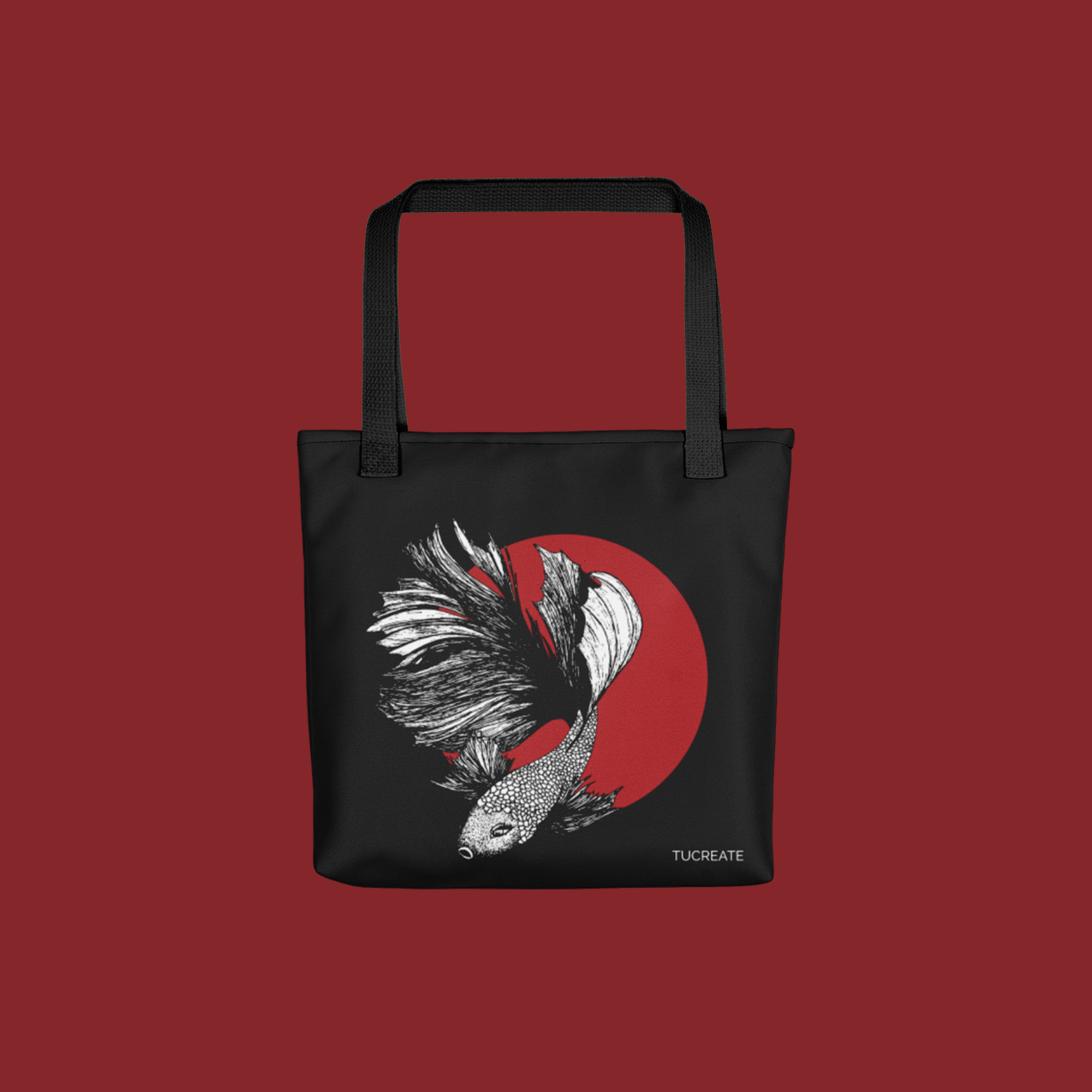 half moon beta tote bag grocery bag