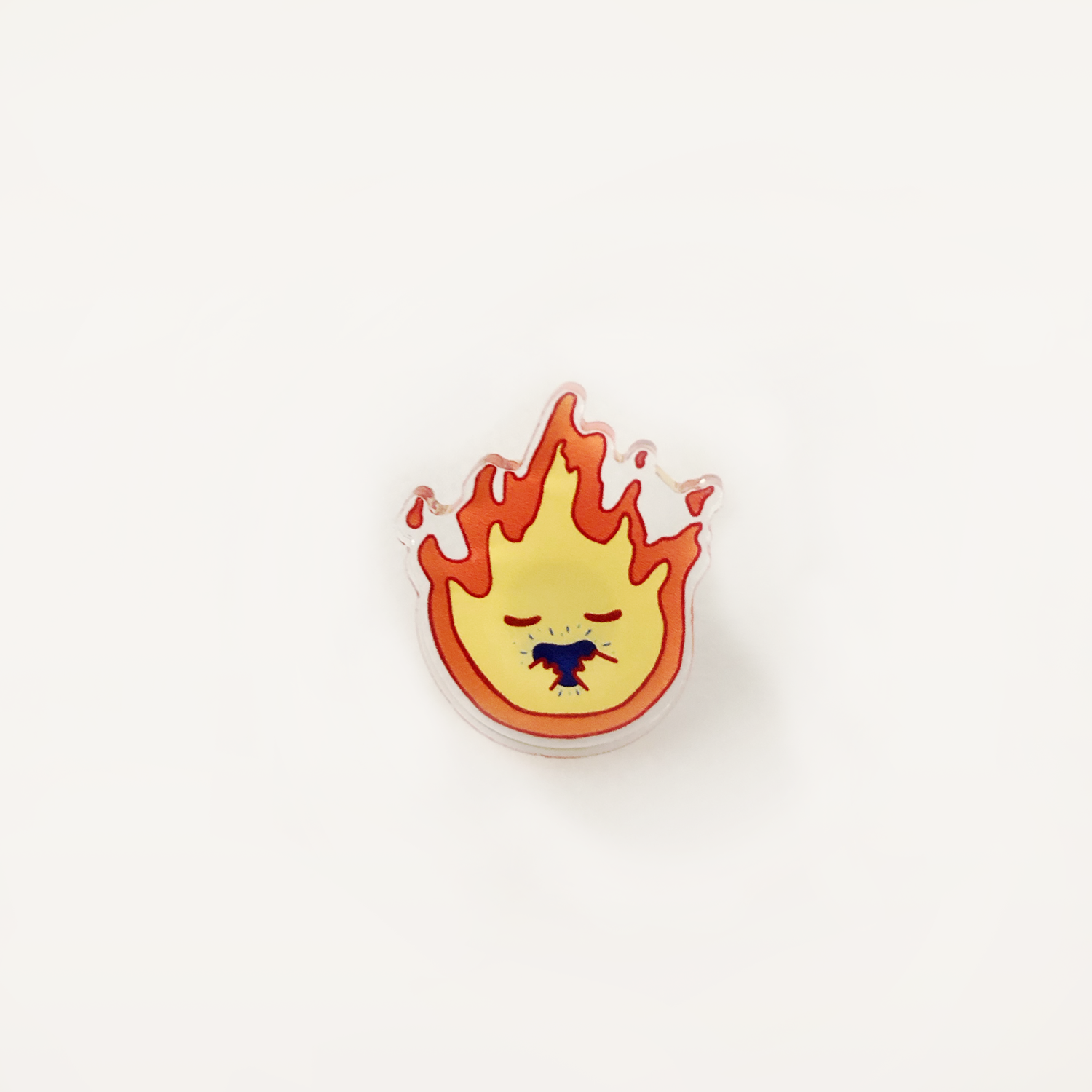 Calcifer button pin ghibli