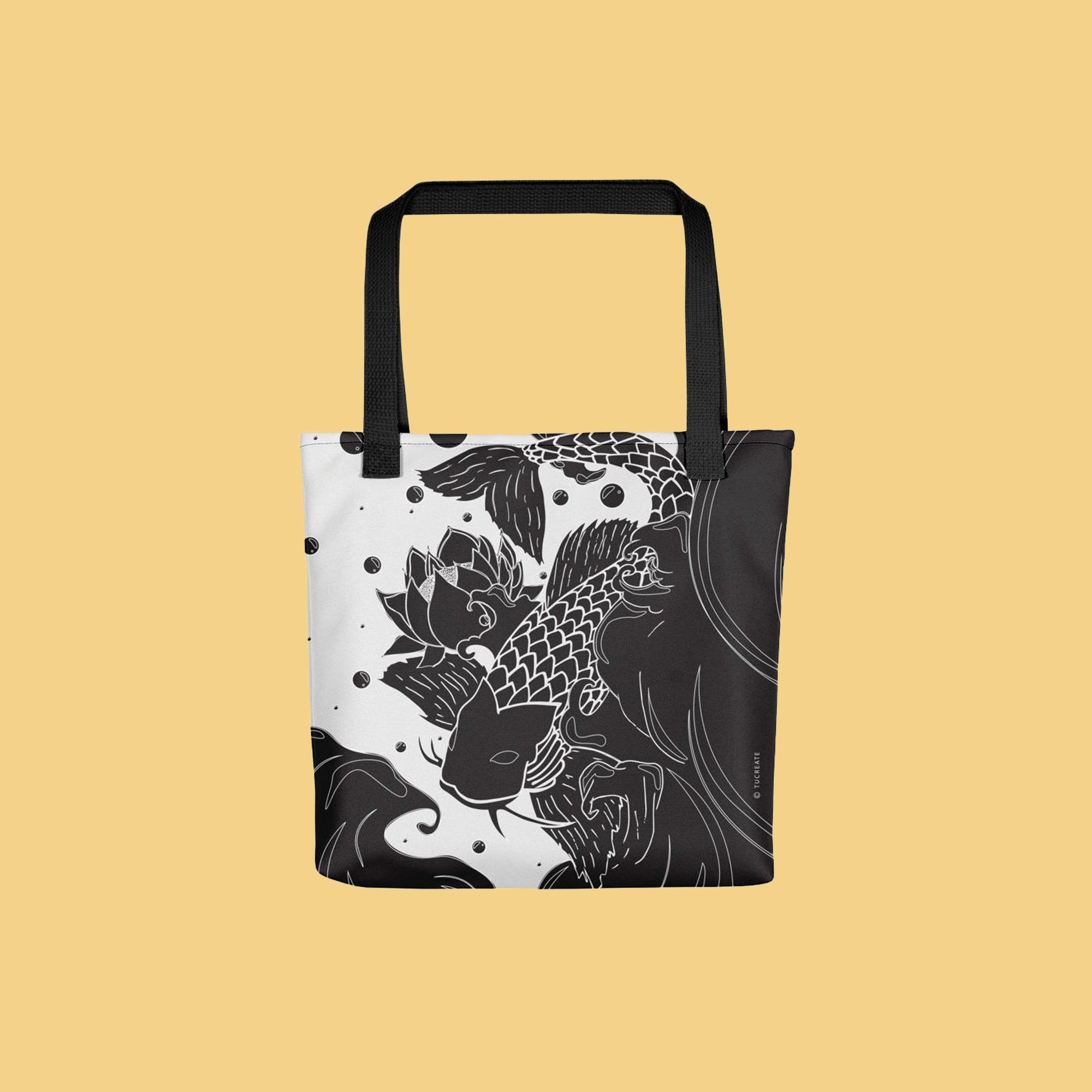 Koi Japanese tote bag Japanese streetwear apparel accessories