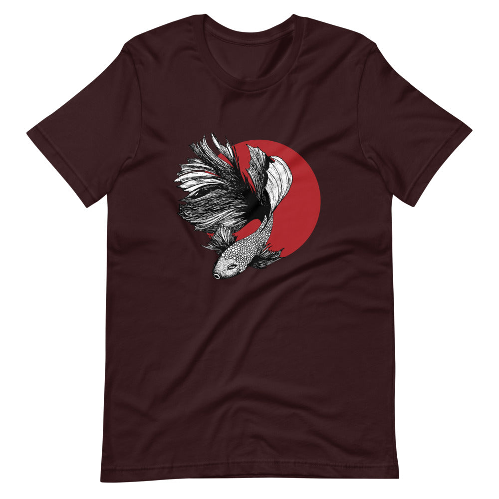 half moon beta t-shirt Japanese shirt style