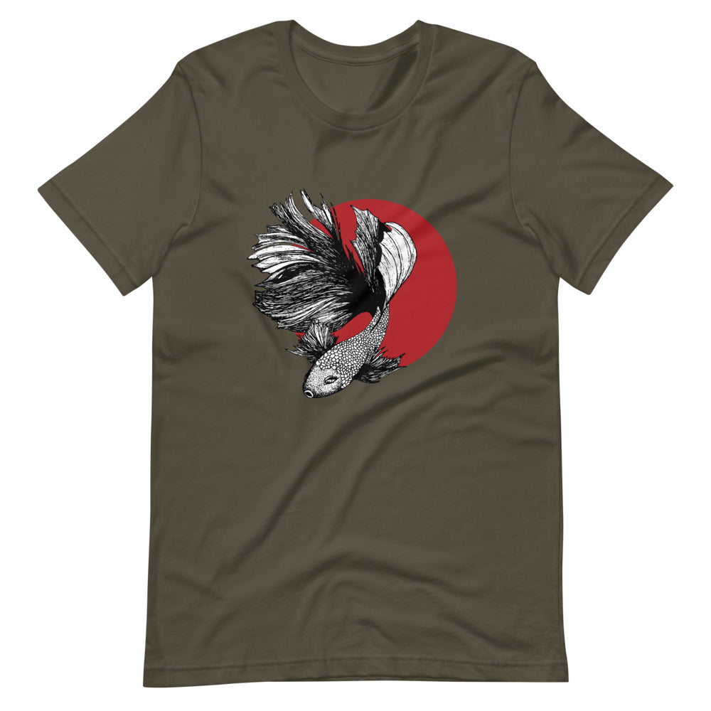 red dot koi fish Japanese streetwear